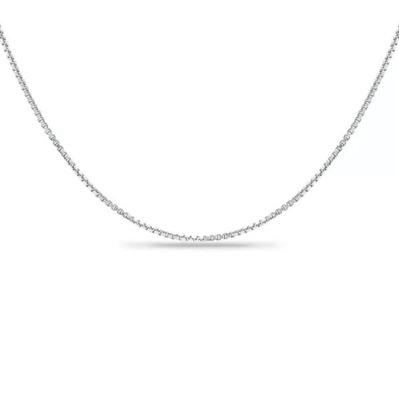 Giani Bernini Sterling Silver Chain Necklace 24” box chain - Picture 3 of 13